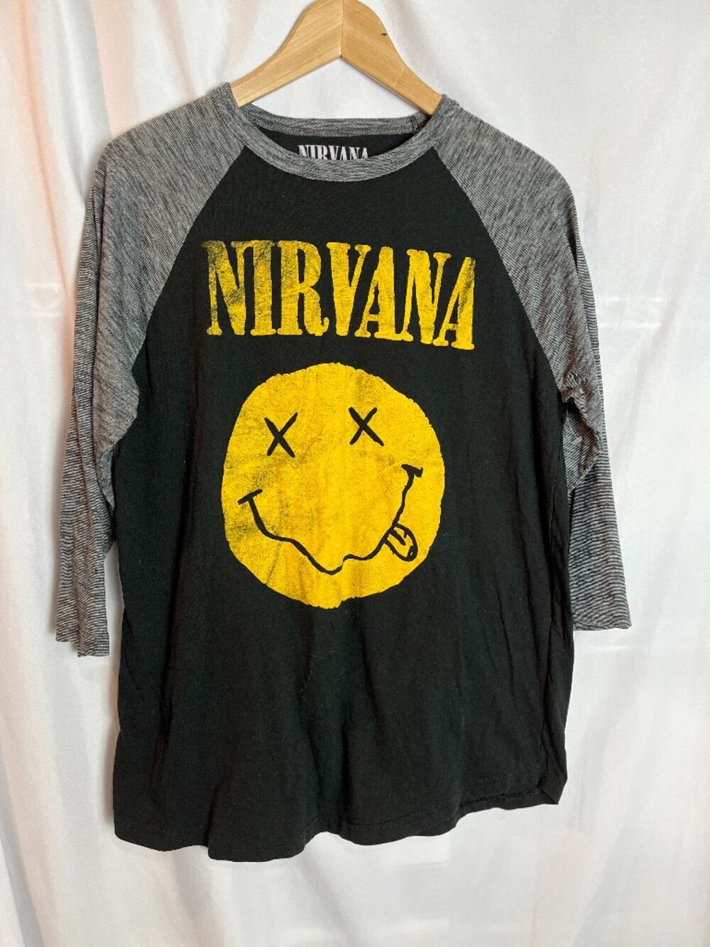 Women's Nirvana Knit Baseball Jersey Size L, NWOT
